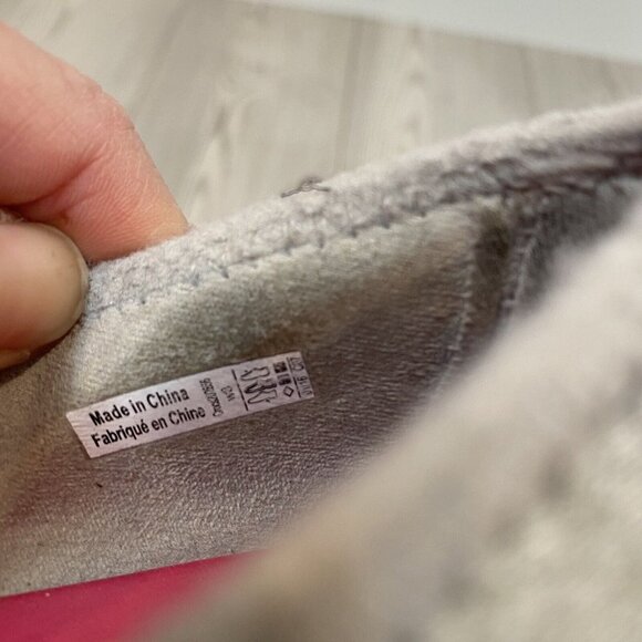 Crocs Busy Day Dual Comfort Wedges Gray Fabric Slip-On Shoes Sz 8 - Picture 4 of 7